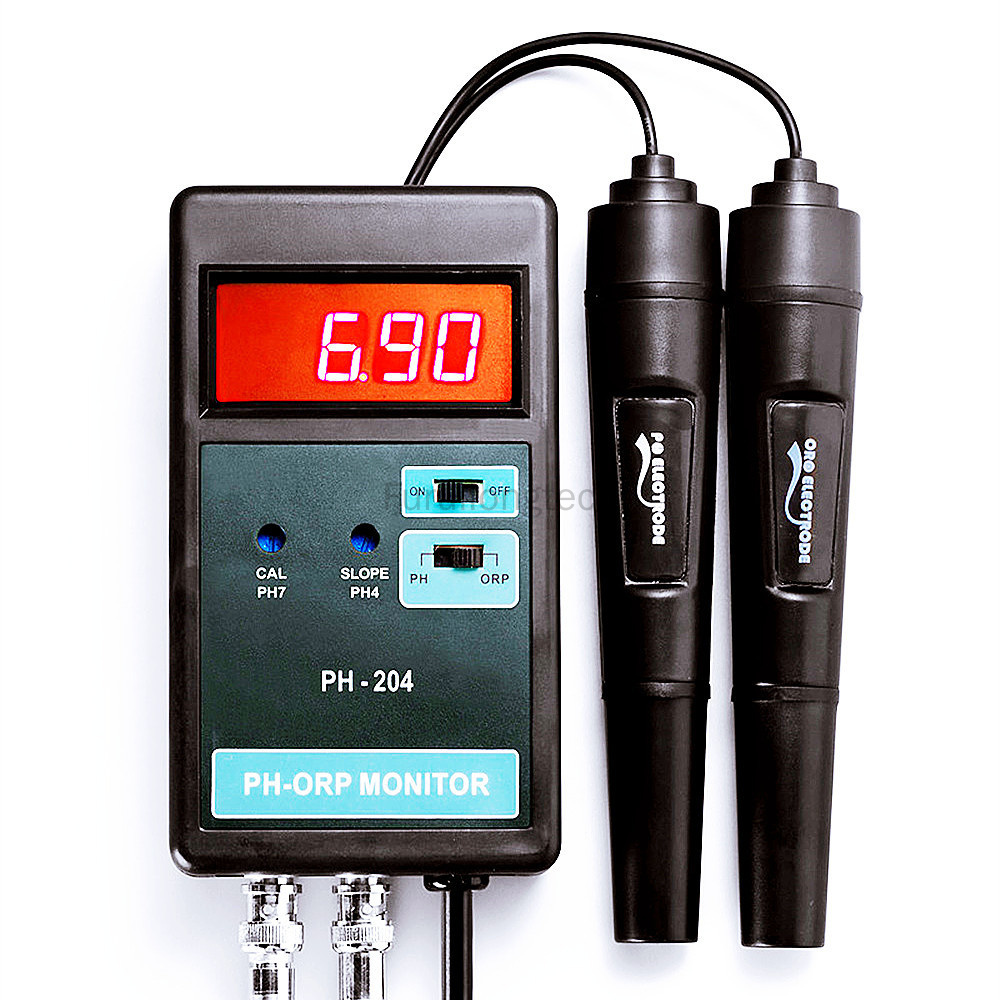 Aquarium Fish Online - เครื่องวัดค่า PH/ORP ดิจิตอล PH-204 พร้อมระบบควบคุมอุณหภูมิ สำหรับตู้ปลา