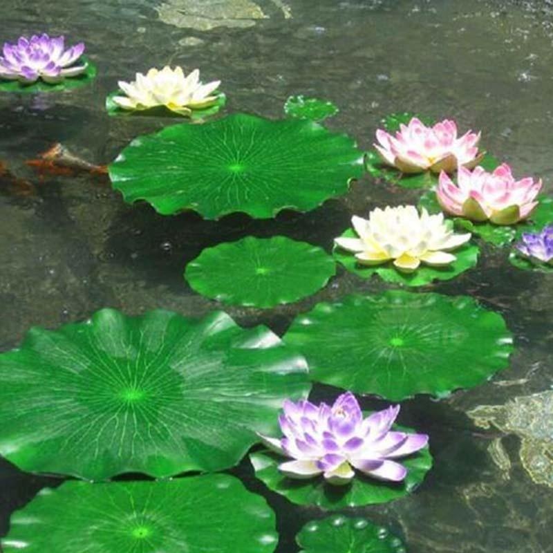 Aquarium Fish In Pond - ใบบัวประดิษฐ์ ปี 2026 สำหรับตกแต่งบ่อไม่มีดอก ตกแต่งตู้ปลา ใบบัวลอยน้ำสำหรับตกแต่งสวนและตู้ปลา