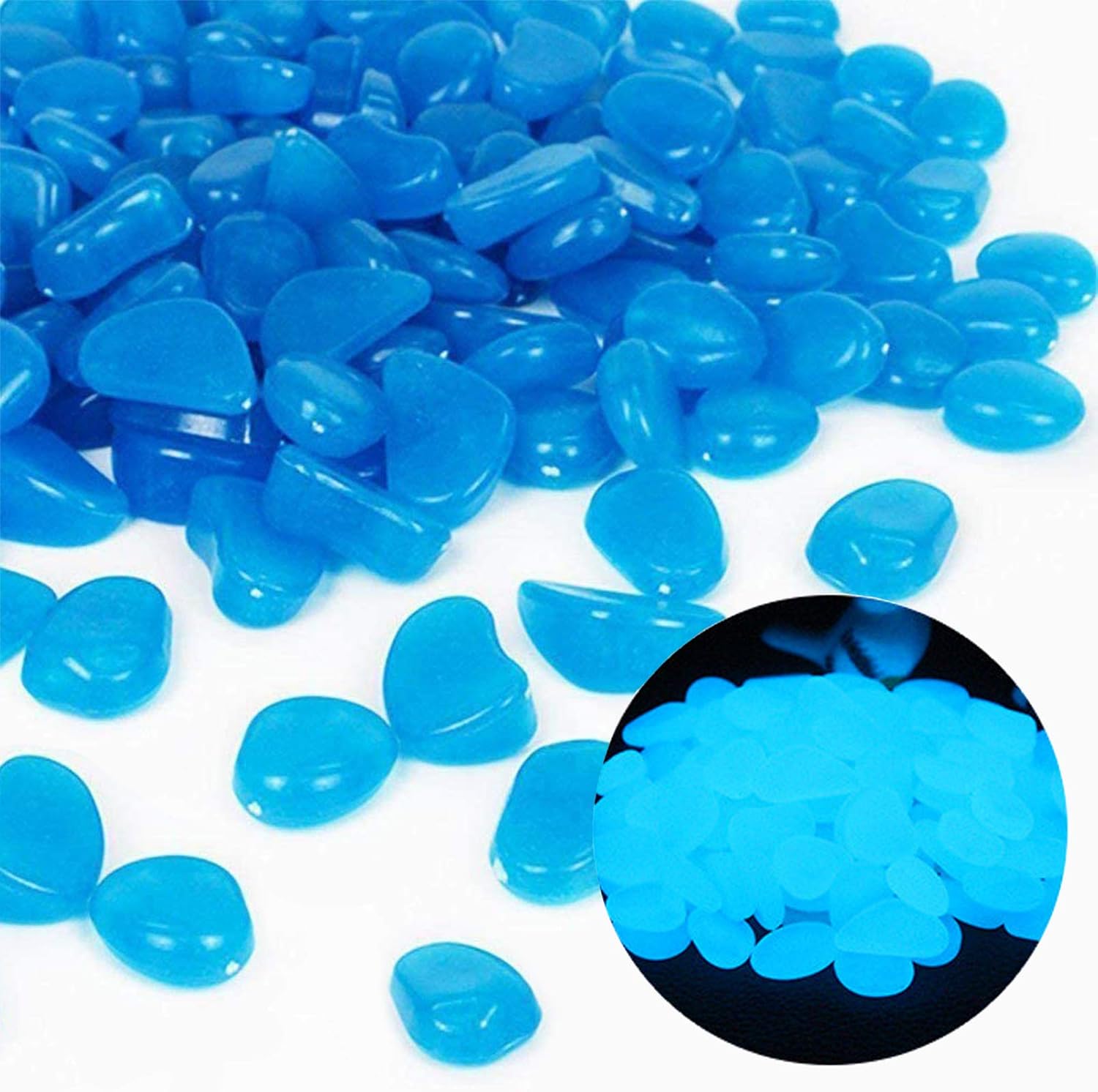 Aquarium Fish Farm - ถังปลา Rocks Glow Blue Pebbles สําหรับ