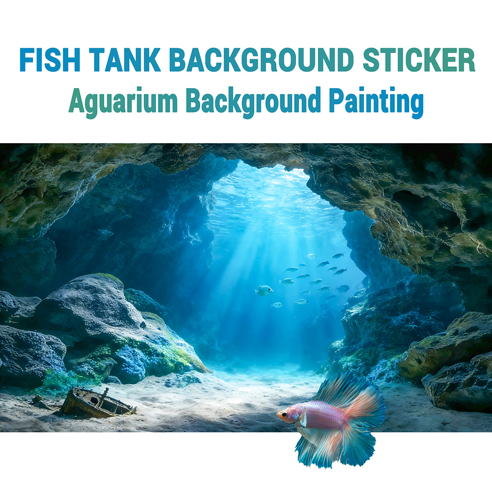 ภาพวาดพื้นหลังตู้ปลา ทะเลน้ำลึ - Aquarium Fish Background บทวิจารณ์และราคา