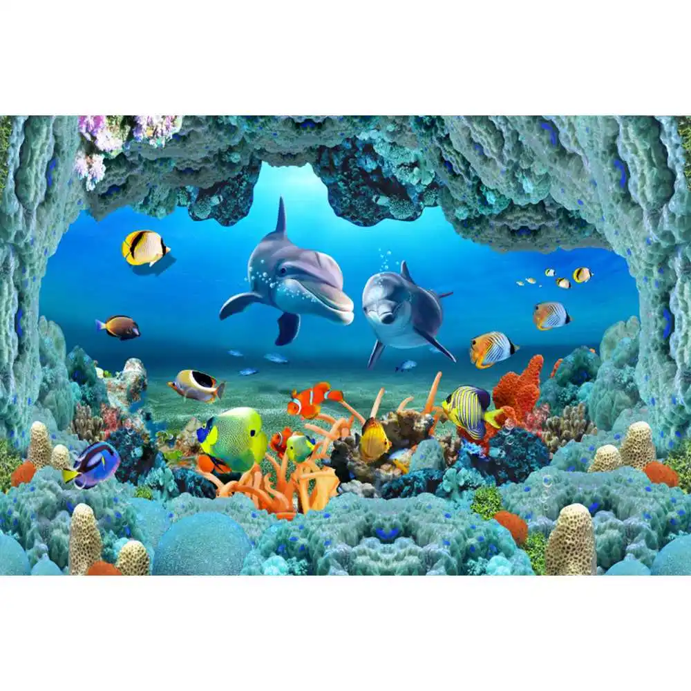ฉากหลังโลกใต้ทะเล พื้นทะเล มหา - Aquarium Fish Of The World บทวิจารณ์และราคา