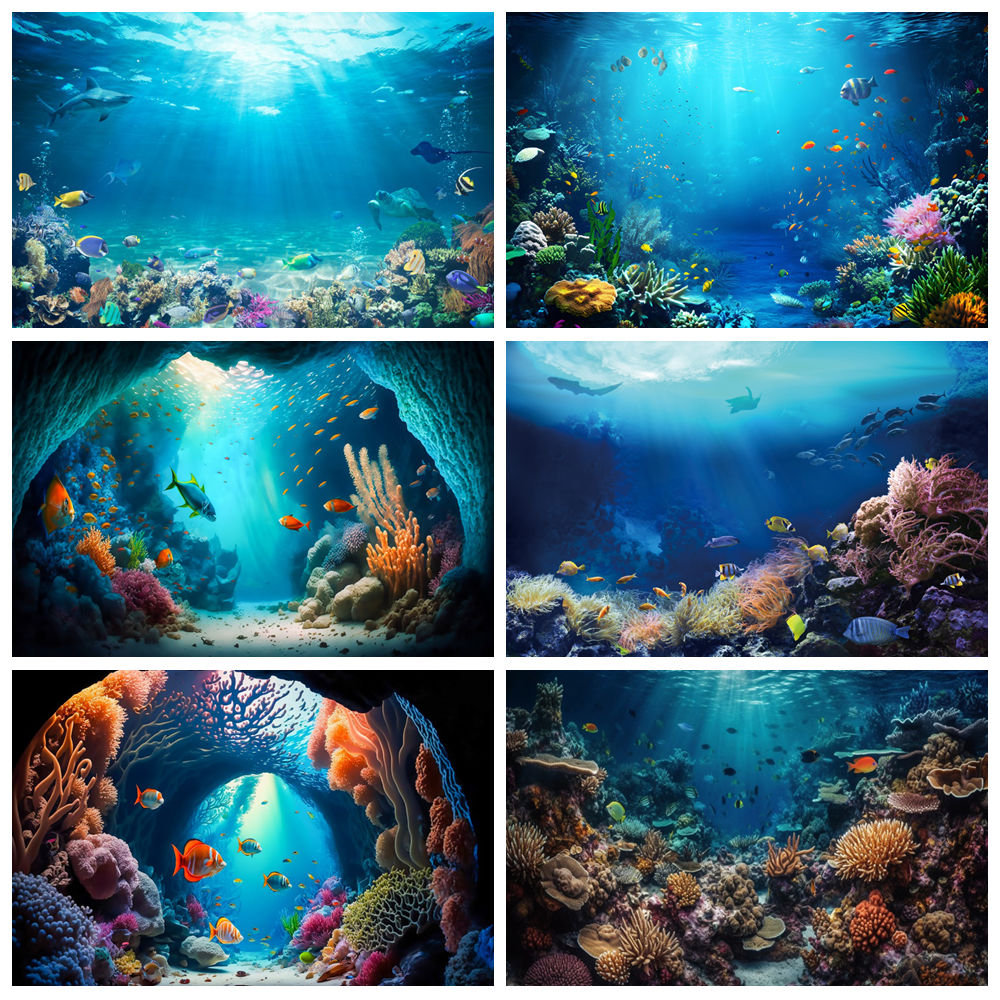 ฉากหลังถ่ายภาพโลกใต้ทะเล ปลา แ - Aquarium Fish Of The World บทวิจารณ์และราคา