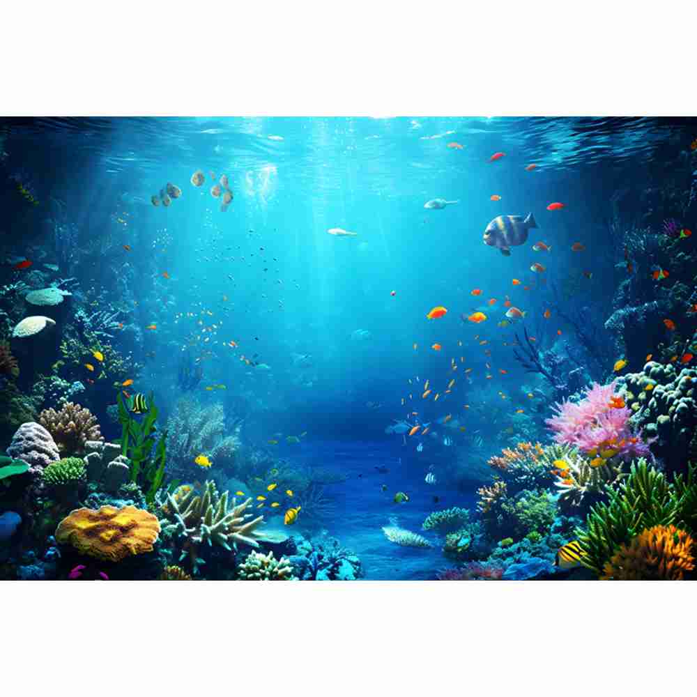 ฉากหลังถ่ายภาพโลกใต้ทะเล ปลา แ - Aquarium Fish Of The World บทวิจารณ์และราคา