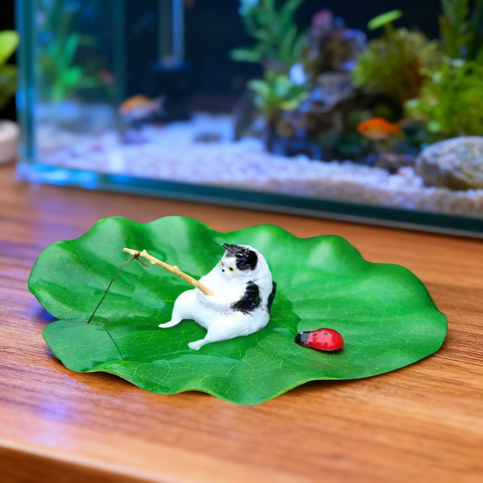 ของตกแต่งตู้ปลา แมวลอยน้ำ ตกปล - Aquarium Fish Names บทวิจารณ์และราคา