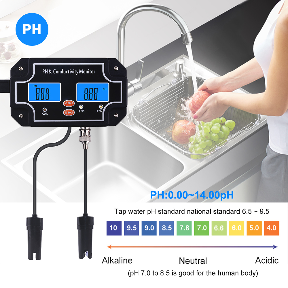 Yieryi ดิจิตอล PH/EC Monitor T - Aquarium Fish Online บทวิจารณ์และราคา