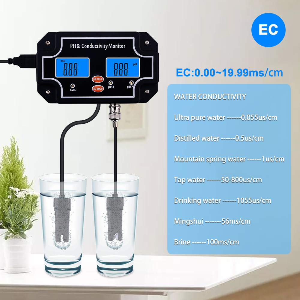 Yieryi ดิจิตอล PH/EC Monitor T - Aquarium Fish Online บทวิจารณ์และราคา